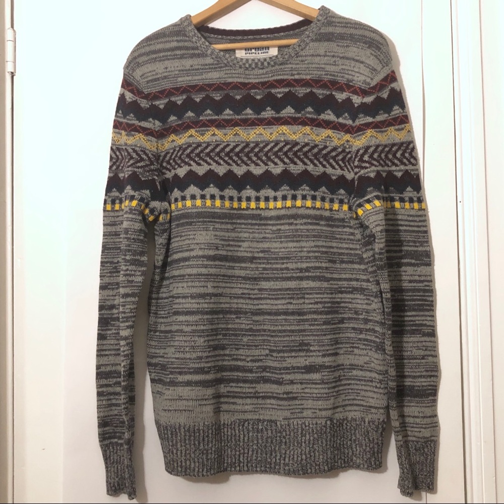 Urban Pipeline Geo-Pattern Very Cozy Sweater - Picture 7 of 7